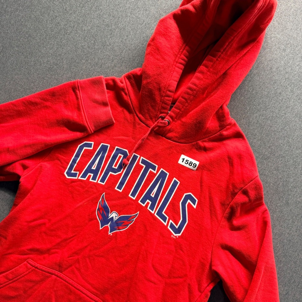Fanatics NHL Washington Capitals Mens Red Hoodie Sweatshirt Size Medium